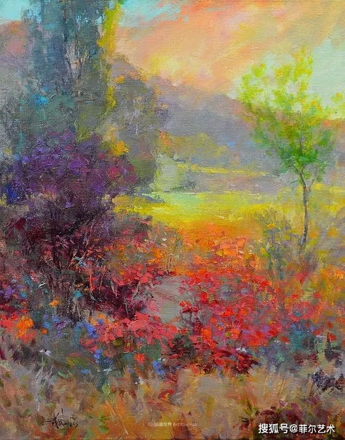 美國畫家埃里克 沃利斯迷人的色彩,醉人的風景油畫,太美了