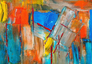 ppt素材 70幅油畫的抽象涂鴉背景圖片