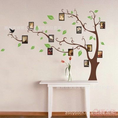 【ZooYoo803大號爆款咖啡色照片樹DIY可貼自己照片油畫風(fēng)格左右墻貼廠家】滁州市瑯琊左右家居飾品制作中心 - 產(chǎn)品庫