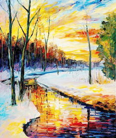 油畫 冬天河流圖片設(shè)計圖免費下載 1832像素 jpg格式 編號13736877 千圖網(wǎng)